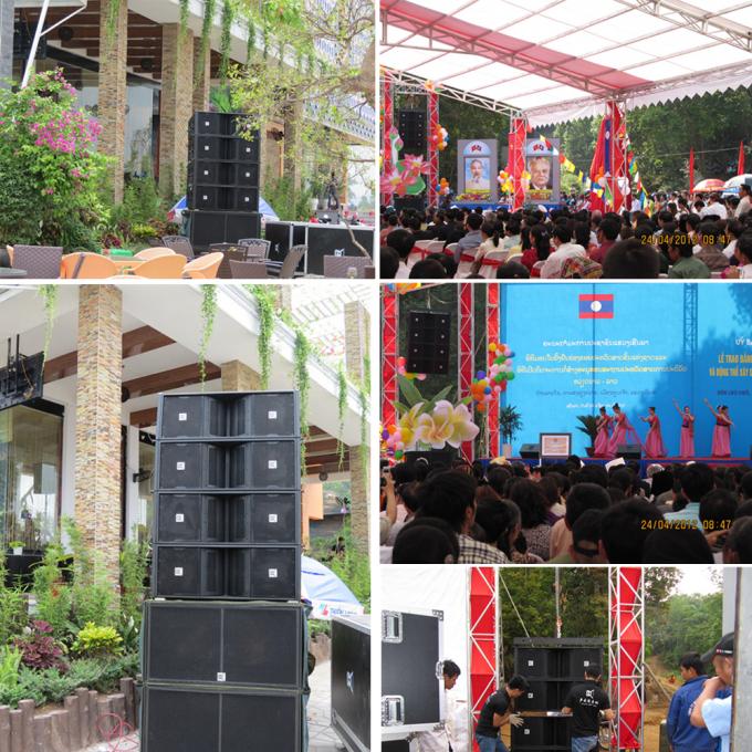 Mini Active Line Array Sound Equipment For Churches , Dual 5 Inch Line Array Speaker
