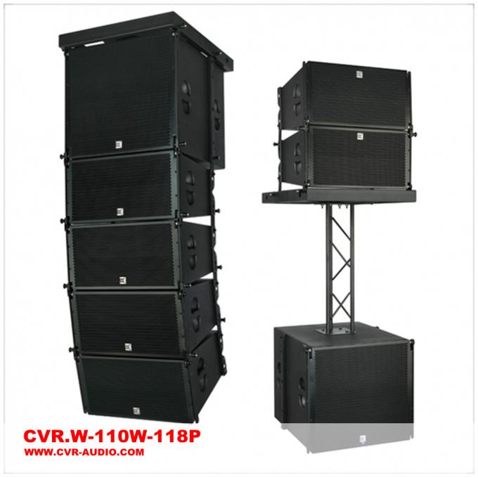 Single 10 Inch Active Line Array Speaker System Birch Plywood
